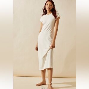 NWT Free People Beach Ivory Maxi Tee Dress Size S